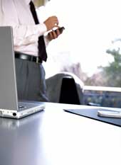 Picture of man at desk